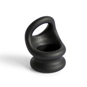 Brutus - Viceversa - Anello per pene e scroto in silicone super morbido - Nero - Erotiekvoordeel.nl