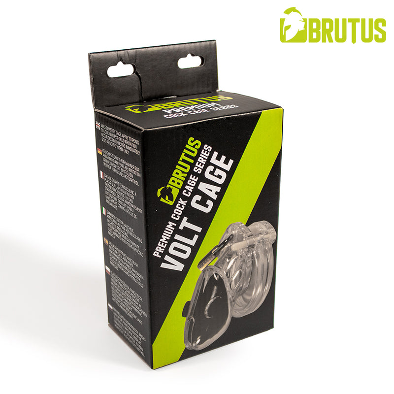 Brutus - Volt - Electro Chastity Cage - Penis Cage - Transparent-Erotiekvoordeel.nl
