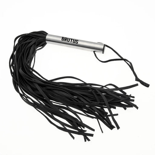 Brutus - Zweep - Leren Flogger met Stalen Handvat-Erotiekvoordeel.nl