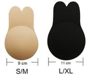 Bunny Plak BH - Strapless Lift Effect - Zelfklevende Borst Lift Beha - Onzichtbaar & Herbruikbaar - Zwart & Huidskleur - 2 paar - maat S/M-Erotiekvoordeel.nl