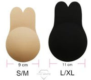 Bunny Plak BH - Strapless Lift Effect - Zelfklevende Borst Lift Beha - Onzichtbaar & Herbruikbaar - Zwart & Huidskleur - 2 paar - maat S/M-Erotiekvoordeel.nl