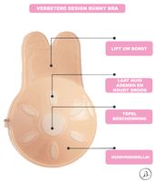 Bunny Plak BH met Clip |Strapless Push-up Effect | Zelfklevende Borst Lift | Onzichtbaar & Herbruikbaar| Cup A B C-Erotiekvoordeel.nl