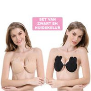 Bunny Plak BH met Clip |Strapless Push-up Effect | Zelfklevende Borst Lift | Onzichtbaar & Herbruikbaar| Cup C D E-Erotiekvoordeel.nl