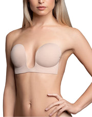 Bye Bra - U-Style - Reggiseno adesivo - Per abiti senza spalline - Nude-Erotiekvoordeel.nl