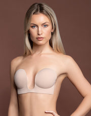 Bye Bra - U-Style - Reggiseno adesivo - Per abiti senza spalline - Nude-Erotiekvoordeel.nl