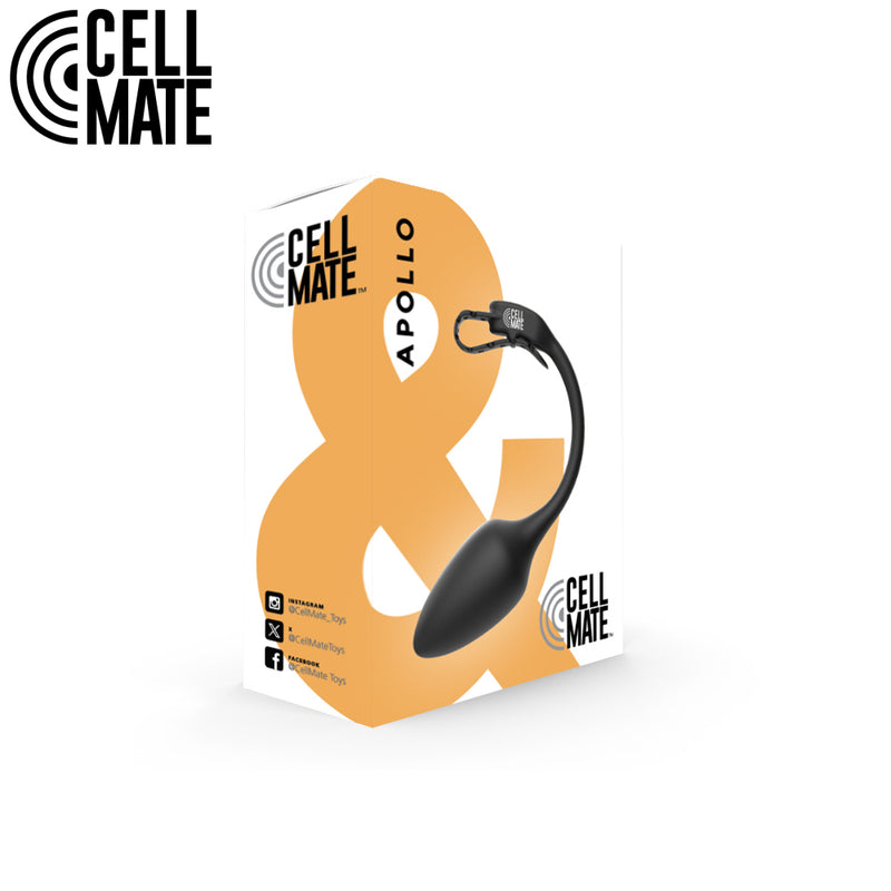 CELLMATE - Apollo - Accessoire plug anal vibrant pour cage de chasteté - Erotiekvoordeel.nl