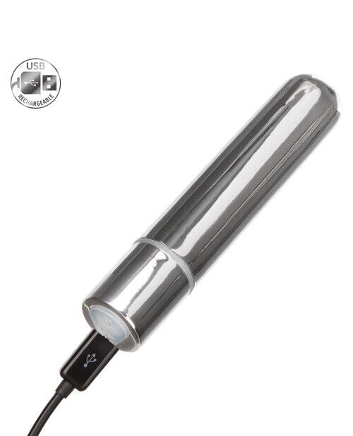 Calexotics - Oplaadbare Bullet Vibrator - 9 x 2 cm - Zilver-Erotiekvoordeel.nl