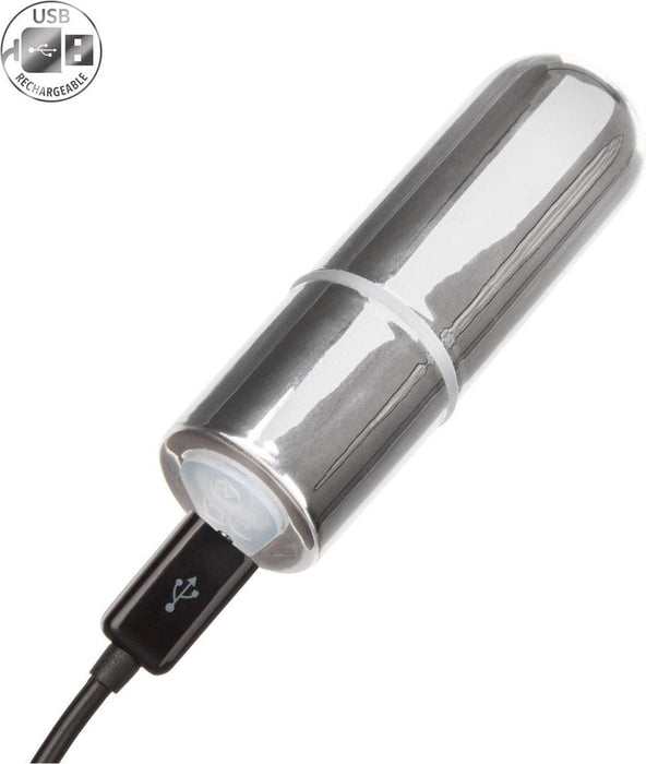 Calexotics - Oplaadbare Mini Bullet Vibrator - 6 x 2 cm - Zilver-Erotiekvoordeel.nl