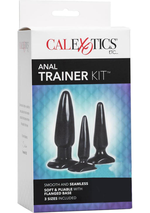 Calexotics - Siliconen Anaal Trainer Kit - 3 stuks - Zwart-Erotiekvoordeel.nl