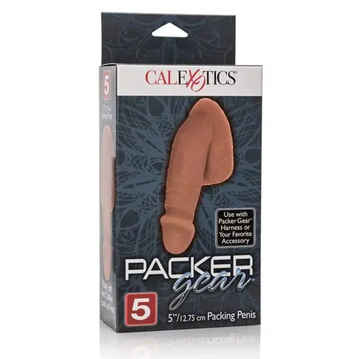 Calexotics - Siliconen Packing Penis - Slappe Penis - FtM Drag - 12,75 cm - capuccino bruin-Erotiekvoordeel.nl