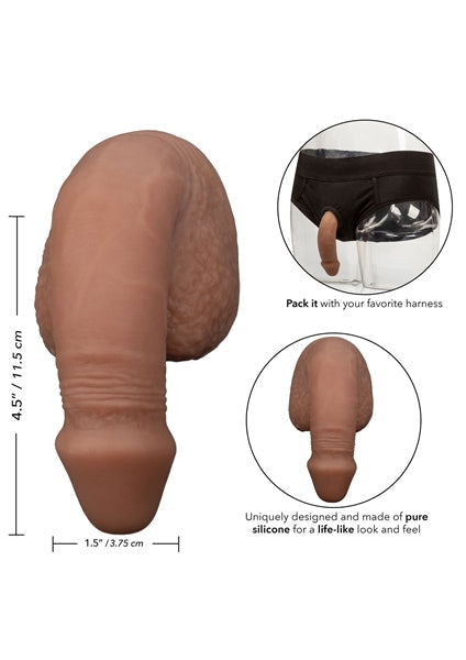 Calexotics - Siliconen Packing Penis - Slappe Penis - FtM Drag - 12,75 cm - medium huidskleur-Erotiekvoordeel.nl