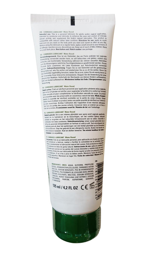 Lubrificante alla cannabis - Lubrificante con olio di canapa idratante - 125 ml - Erotiekvoordeel.nl