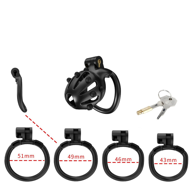 Cellmate - FlexiSpike - Kuisheidskooi - Peniskooi - Met Roze of Zwarte Spikes - Maat 0-Erotiekvoordeel.nl