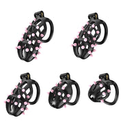 Cellmate - FlexiSpike - Kuisheidskooi - Peniskooi - Met Roze of Zwarte Spikes - Maat 1-Erotiekvoordeel.nl