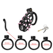 Cellmate - FlexiSpike - Kuisheidskooi - Peniskooi - Met Roze of Zwarte Spikes - Maat 2-Erotiekvoordeel.nl