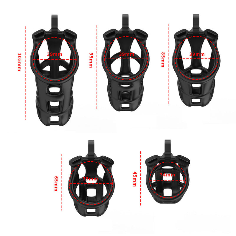 Cellmate - FlexiSpike - Kuisheidskooi - Peniskooi - Met Roze of Zwarte Spikes - Maat 3-Erotiekvoordeel.nl