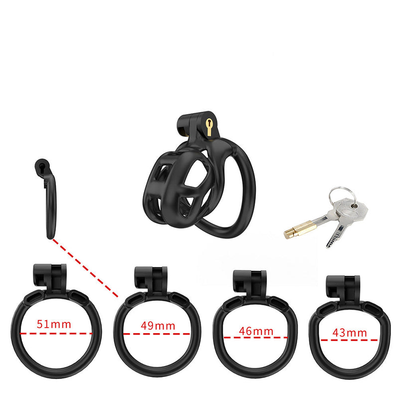 Cellmate - FlexiSpike - Kuisheidskooi - Peniskooi - Met Roze of Zwarte Spikes - Maat 3-Erotiekvoordeel.nl