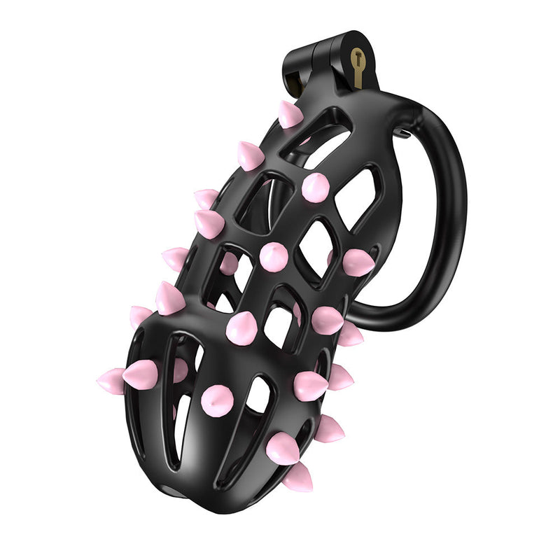 Cellmate - FlexiSpike - Kuisheidskooi - Peniskooi - Met Roze of Zwarte Spikes - Maat 4-Erotiekvoordeel.nl