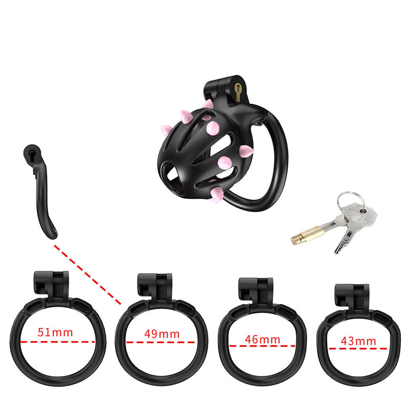 Cellmate - FlexiSpike - Chastity Cage - Penis Cage - With Pink or Black Spikes - Size 0-Erotiekvoordeel.nl