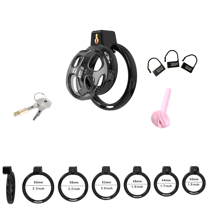 Cellmate - Gladiator - Flexible Chastity Cage - Penis Cage - With Removable Catheter Plug - Size 0 - Erotiekvoordeel.nl