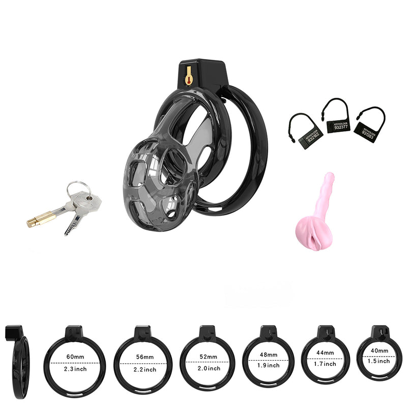 Cellmate - Gladiator - Flexible Chastity Cage - Penis Cage - With Removable Catheter Plug - Size 1-Erotiekvoordeel.nl