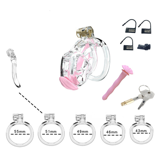Cellmate - Guardian - Chastity Cage - Penis Cage - Transparent - Size 1-Erotiekvoordeel.nl