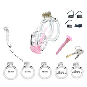 Cellmate - Guardian - Chastity Cage - Penis Cage - Transparent - Size 2-Erotiekvoordeel.nl