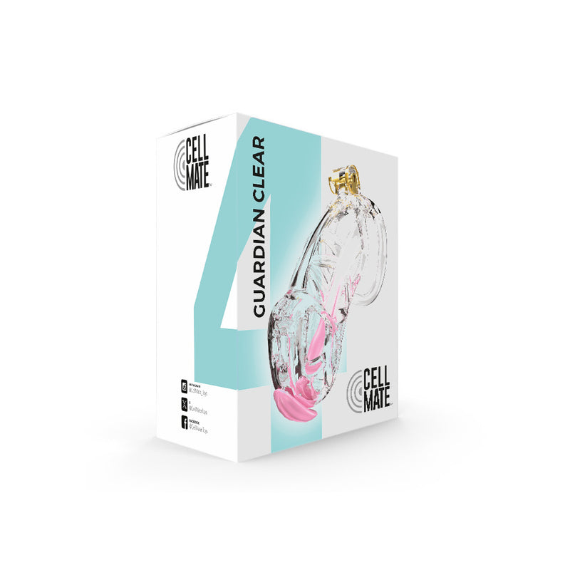 Cellmate - Guardian - Keuschheitsgürtel - Peniskäfig - Transparent - Größe 4 - Erotiekvoordeel.nl