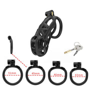 Cellmate - Guardian - Chastity Cage - Penis Cage - Black - Size 4-Erotiekvoordeel.nl