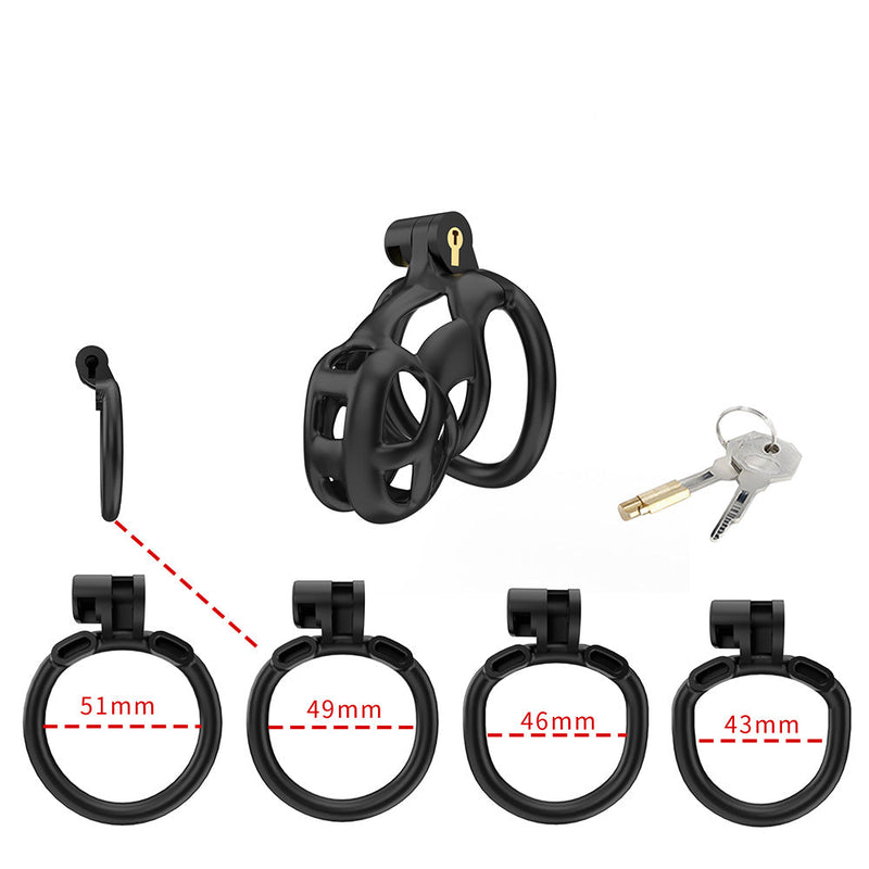 Cellmate - Guardian - Kuisheidskooi - Peniskooi - Zwart - Maat 1-Erotiekvoordeel.nl