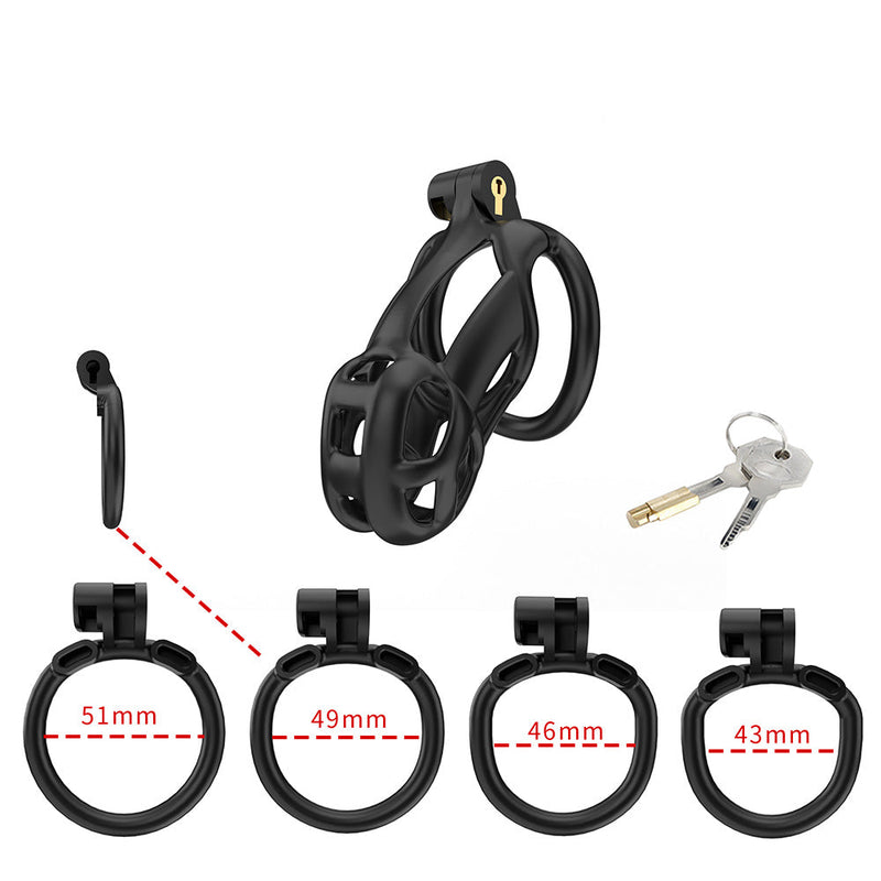 Cellmate - Guardian - Kuisheidskooi - Peniskooi - Zwart - Maat 2-Erotiekvoordeel.nl