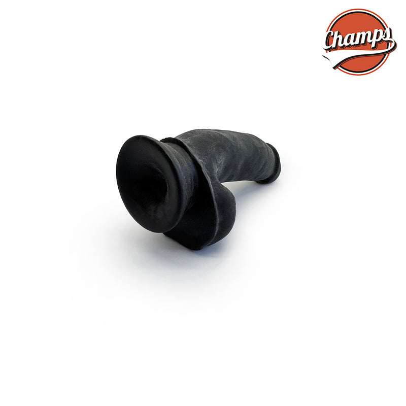 Champs - Bobby - Gode double densité - 15 cm - Noir-Erotiekvoordeel.nl