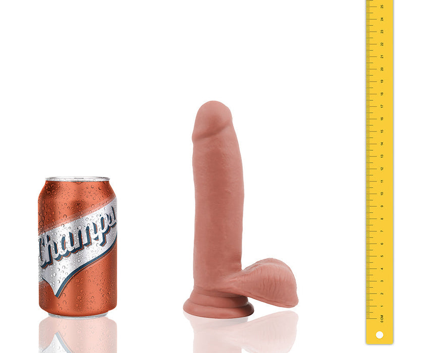 Champs - Derpy - Dual Density Dildo - 17.5 x 3,1 cm - Lichte Huidskleur-Erotiekvoordeel.nl