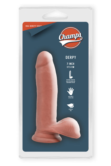 Champs - Derpy Dual Density Dildo 7 inch / 17.5 cm-Erotiekvoordeel.nl