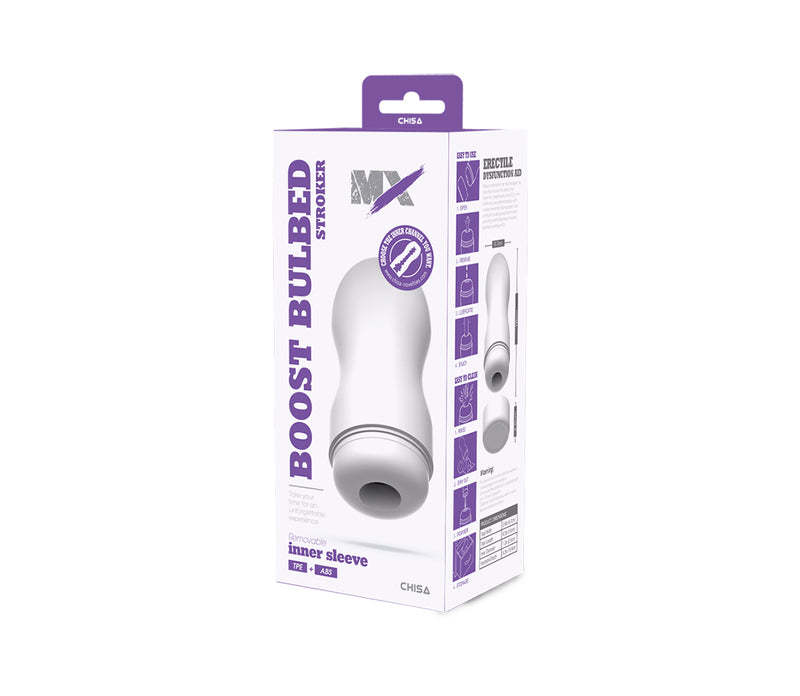 Chisa - Boost Bulbed - Stroker Masturbator - Wit-Erotiekvoordeel.nl