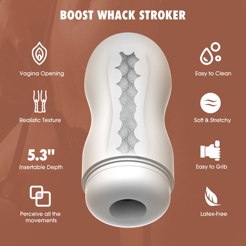 Chisa - Boost Whack - Masturbador Stroker - Blanco-Erotiekvoordeel.nl