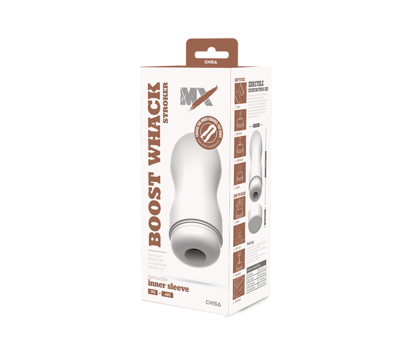 Chisa - Boost Whack - Masturbador Stroker - Blanco-Erotiekvoordeel.nl