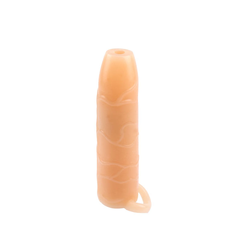 Chisa - Real Feel Penis Sleeve Met Ball Strap En Open Bovenkant-Erotiekvoordeel.nl