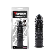 Chisa - Swirls - Geribbelde Penis Sleeve - Zwart-Erotiekvoordeel.nl