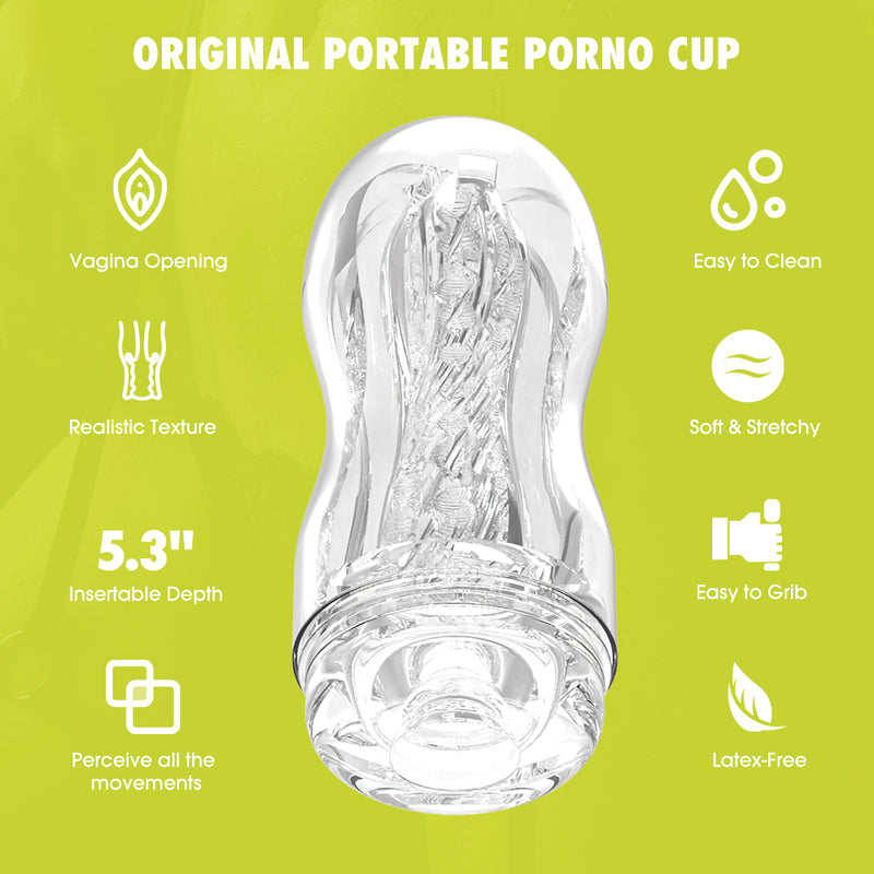 Chisa - Original Portable Boost Cup - Masturbador de copa - Transparente-Erotiekvoordeel.nl