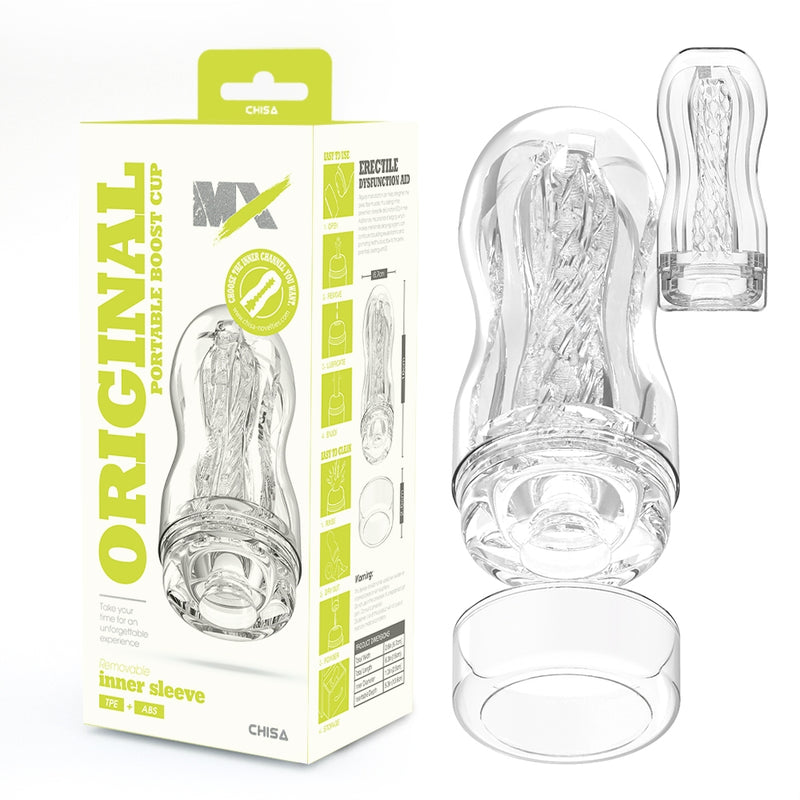 Chisa - Original Portable Boost Cup - Masturbador de copa - Transparente - Erotiekvoordeel.nl