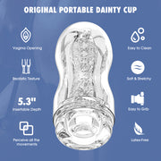Chisa - Original Portable Dainty Cup - Cup Masturbator - Transparant-Erotiekvoordeel.nl