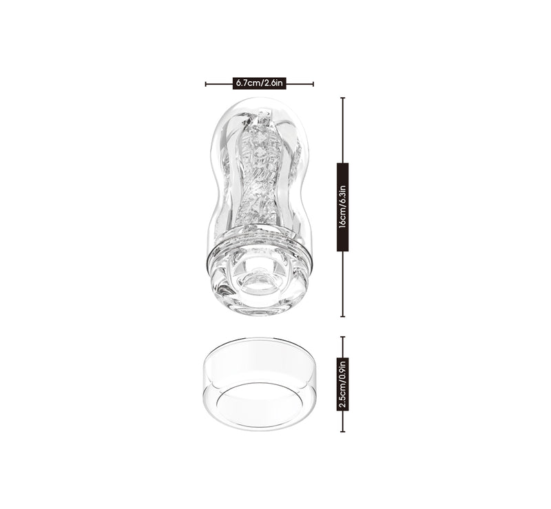 Chisa - Original Portable Dainty Cup - Cup Masturbator - Transparant-Erotiekvoordeel.nl