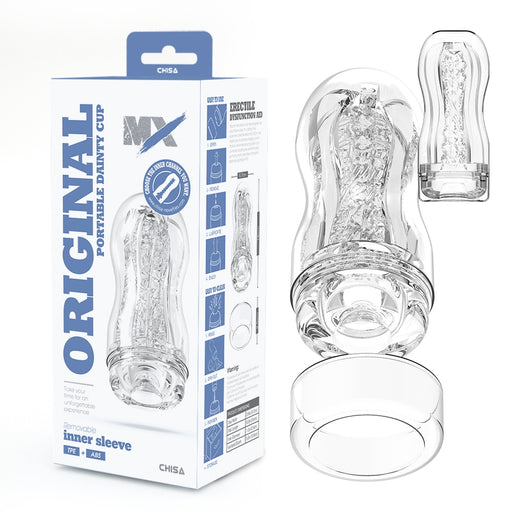Chisa - Original Portable Dainty Cup - Masturbador de copa - Transparente-Erotiekvoordeel.nl