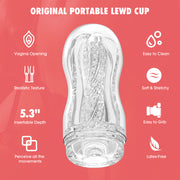 Chisa - Original Portable Lewd Cup - Cup Masturbator - Transparant-Erotiekvoordeel.nl