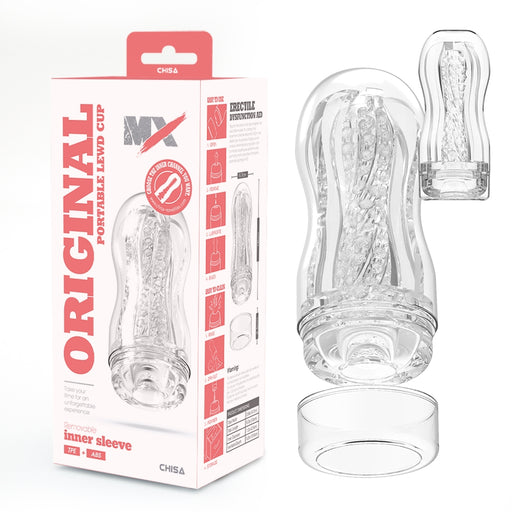 Chisa - Original Portable Lewd Cup - Masturbador de copa - Transparente-Erotiekvoordeel.nl