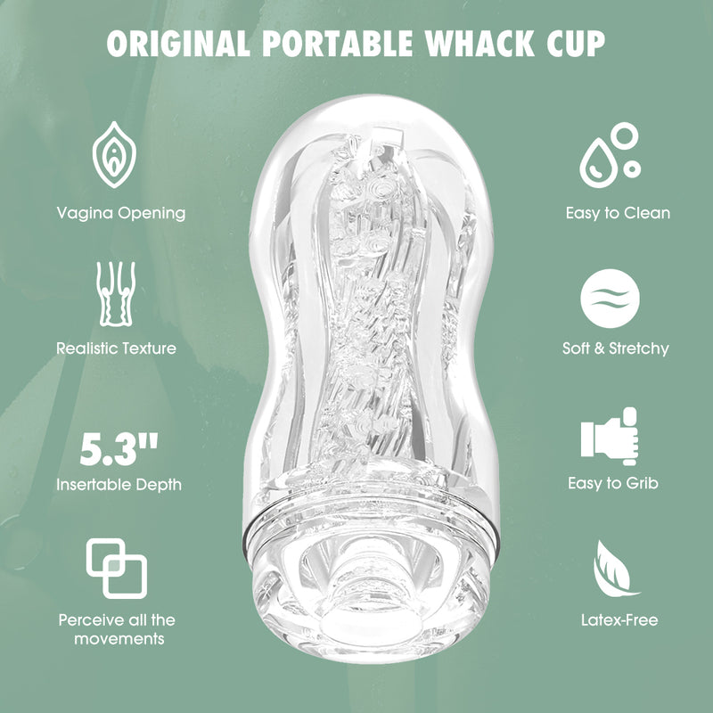Chisa - Original Portable Whack Cup - Masturbator W Kształcie Kubka - Przezroczysty - Erotiekvoordeel.nl
