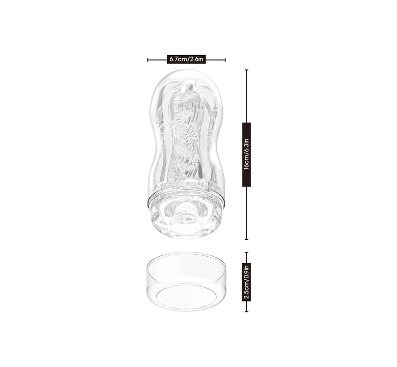 Chisa - Original Portable Whack Cup - Masturbator Kubkowy - Przezroczysty-Erotiekvoordeel.nl