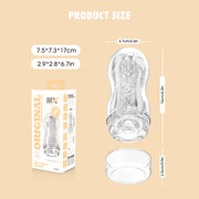 Chisa - Original Portable Wild Cup - Cup Masturbator - Transparant-Erotiekvoordeel.nl