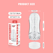 Chisa - Quickshot Portable Cup - Bearhug - Cup Masturbator - Transparant-Erotiekvoordeel.nl